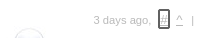 location of the '#' in a Codeforces comment